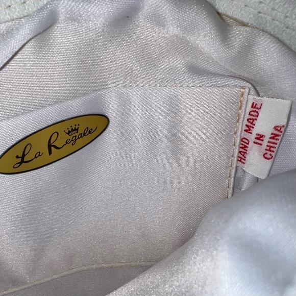 LA REGALE BAG MINI BRIDAL CLUTCH BRIDAL HANDMADE BEADED IRIDESCENT IVORY WHITE - Picture 8 of 9